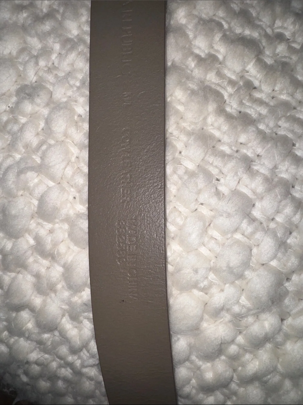 Banana Republic Olive  Leather Knot Belt with Gold Rings